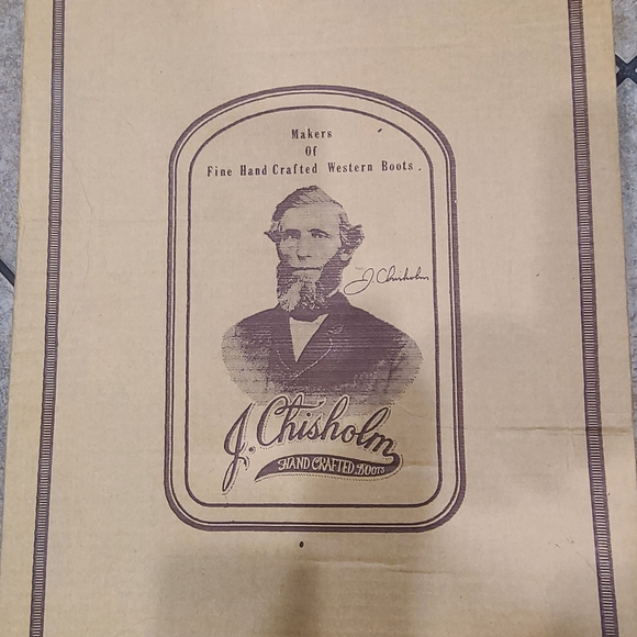 J Chisholm Black and Gray Western Ostrich Cowboy Boots - Picture 8 of 8